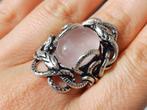 Vanoli 925 zilver slangen slang ring rozenkwarts maat 18,5, Sieraden, Tassen en Uiterlijk, Ringen, Daiva1973@hotmail.com, Vanoli