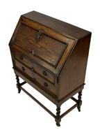 Antieke Secretaire Met Gedraaide Poten jaren 50 design, Ophalen, Gebruikt