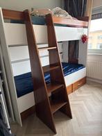 Gratis- Houten Stapelbed zonder Matras, Huis en Inrichting, Slaapkamer | Stapelbedden en Hoogslapers, Ophalen, Gebruikt, 160 tot 180 cm