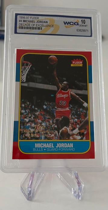 Michael Jordan Fleer Graded Gold kaarten WGC 10 (niet PSA) beschikbaar voor biedingen