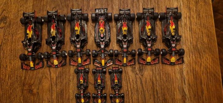 Max Verstappen raceauto's schaalmodellen, Hobby en Vrije tijd, Modelauto's | 1:18, Bburago, Ophalen of Verzenden