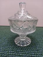 Glazen Bonbonnière - bonbonschaal met deksel, Huis en Inrichting, Schaal, Rond, Ophalen of Verzenden, Glas