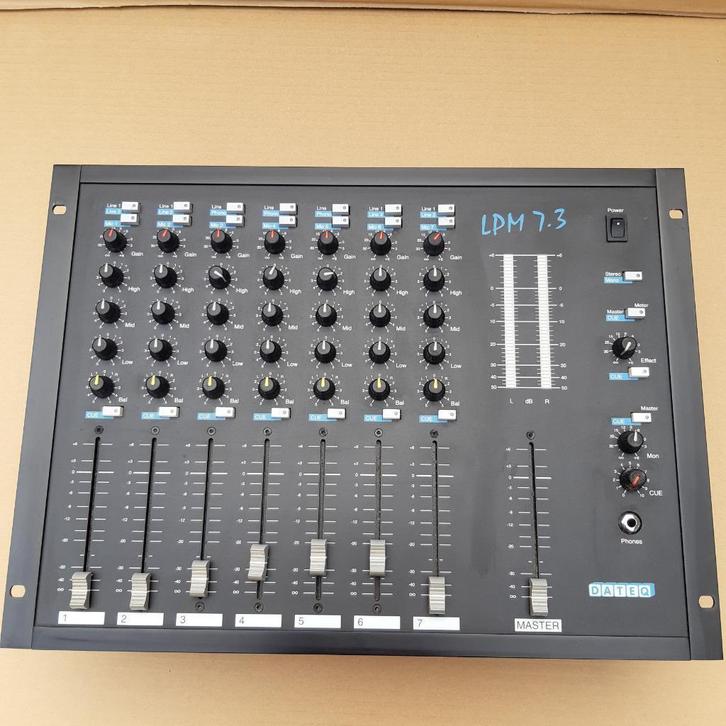Dateq mengpaneel LPM 7.3, Muziek en Instrumenten, Mengpanelen, Zo goed als nieuw, 5 tot 10 kanalen, Microfooningang, Ophalen of Verzenden
