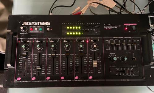 JB SYSTEMS LAM-91 mengpaneel stereo sound mixer, Muziek en Instrumenten, Mengpanelen, Zo goed als nieuw, Microfooningang, Ophalen of Verzenden