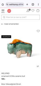 Keramieken stier HK Living x Otto Keramik, Antiek en Kunst, Antiek | Keramiek en Aardewerk, Ophalen of Verzenden