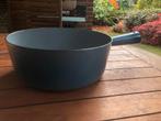 t.k.Geëmailleerde savoyarde melkpan Frankrijk 22cm retro, Ophalen