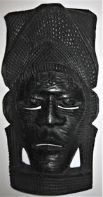 Masker Afrika Ebbehout Nigeria 1970, Antiek en Kunst, Ophalen of Verzenden