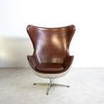 Egg Chair Aviation Leder, 75 tot 100 cm, Design - vintage, Leer, Ophalen of Verzenden