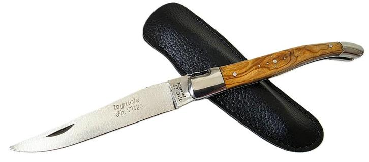 Nieuw Mes Zakmes Laguiole PHILIPPE FAYE Olijfhout 22/12cm, Verzamelen, Militaria | Algemeen, Overige soorten, Mes of Dolk, Overige gebieden