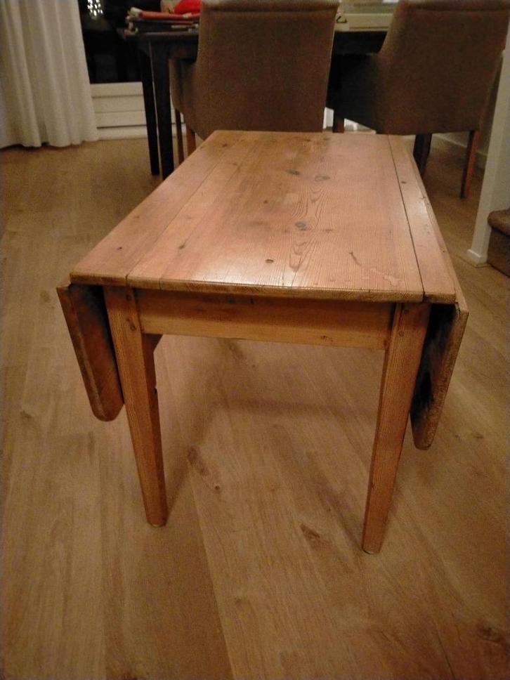 Oude grenen salon kleptafel of eettafel, Huis en Inrichting, Tafels | Salontafels, Gebruikt, 50 tot 75 cm, 50 tot 100 cm, 50 tot 100 cm