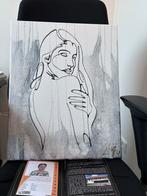 Lineke Lijn Schilderij 50x40 met Certificaat, Ophalen