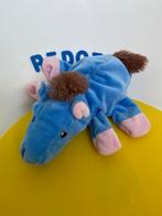1226 hema handpop paard ezel blauw, Kinderen en Baby's, Speelgoed | Knuffels en Pluche, Ophalen of Verzenden, Zo goed als nieuw