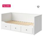 HEMNES
Bedbank / uitschuifbed met 3 lades, wit, 80x200 cm, Huis en Inrichting, Slaapkamer | Bedden, Ophalen, Eenpersoons, Wit