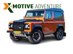 Land Rover Defender 2.2 D SW 90" XTech Adventure | 1 eig | V, Auto's, Land Rover, Euro 5, Gebruikt, Zwart, Leder en Stof