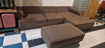 Comfortabele Mond Blanc bank + poef – slechts €200! beschikbaar voor biedingen