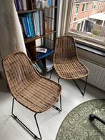 Eetkamerstoelen rotan, Ophalen, Zo goed als nieuw, Bruin, Twee