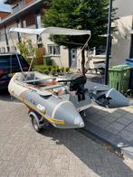 Hibo 350 met trailer, 5pk 4takt motor, Gebruikt, Benzine, Minder dan 70 pk, Overige materialen
