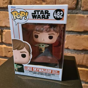 Funko Pop Luke Skywalker with Grogu #482 - Nieuw / Sealed beschikbaar voor biedingen