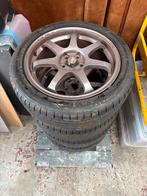 Set gebruikte banden en velgen - ET 48, Auto-onderdelen, Banden en Velgen, A, Banden en Velgen, 17 inch, Ophalen of Verzenden