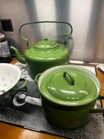 Vintage Emaille Keuken Set, Antiek en Kunst, Ophalen of Verzenden