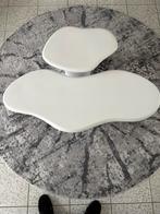 Moderne witte salontafel plus bijzettafeltje, Ophalen, Minder dan 50 cm, 50 tot 100 cm, 50 tot 75 cm