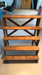 Vintage houten trap / plantenstandaard, Ophalen, Gebruikt