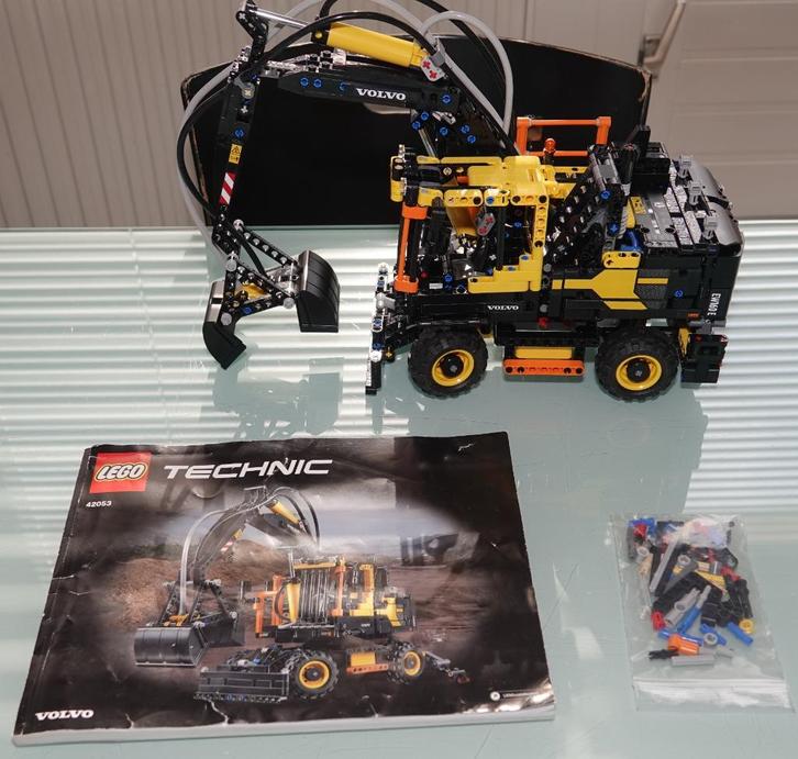 Lego Technic 42053 Volvo EW160E 100% compleet (met PF optie), Kinderen en Baby's, Speelgoed | Duplo en Lego, Gebruikt, Lego, Complete set