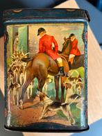 Blik van de Gruyter . paarden tafereel, Verzamelen, Blikken, Ophalen of Verzenden, Zo goed als nieuw