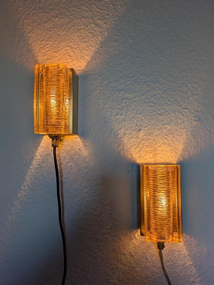 Vitrika lampen 16004, Huis en Inrichting, Lampen | Wandlampen, Zo goed als nieuw, Glas, Metaal, Verzenden