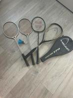 Squash / badminton rackets, Sport en Fitness, Squash, Ophalen of Verzenden, Gebruikt, Met hoes