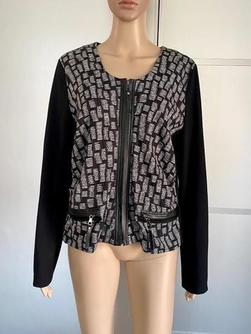 i125 Sao Paulo maat 44=L jasje vest blazer colbert zwart/wit beschikbaar voor biedingen