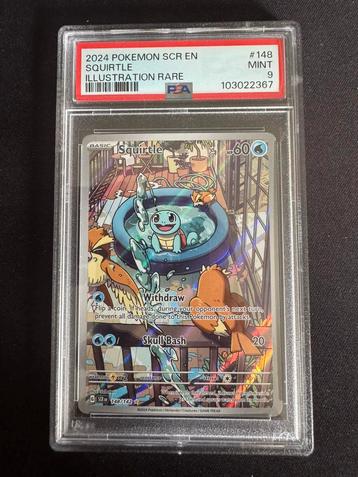 Squirtle SCR 148 PSA 9 beschikbaar voor biedingen