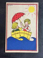 Kinderkaart, Schuitje varen, Piet Broos, 1940 tot 1960, Gelopen, Kinderen, Verzenden