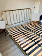 Tweepersoons bed 180x200 Alana van MADE goudkleurig, Ophalen, Gebruikt, Overige kleuren, Tweepersoons