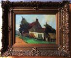 == Joop Kropff 1893-1979 ==boerderijtje ==, Antiek en Kunst, Kunst | Schilderijen | Klassiek, Ophalen of Verzenden