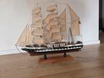 Model schip hout 52 cm + kleiner model 16 cm, Hobby en Vrije tijd, Ophalen, Zo goed als nieuw, Overige merken
