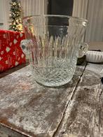 Kristallen wijn champagne koeler, Huis en Inrichting, Gebruikt, Schaal, Ophalen of Verzenden, Glas