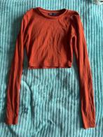 Zara Oranje Shirt Lange Mouw Maat XS, Oranje, Ophalen of Verzenden, Zo goed als nieuw, Lange mouw
