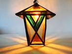 Een Art Deco glas in lood hanglamp lamp van ca. 1920, Antiek en Kunst, Antiek | Lampen, Ophalen of Verzenden