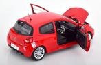 Renault Clio RS 2006 Toro Red Metallic 1-18 Norev, Hobby en Vrije tijd, Modelauto's | 1:18, Ww.norev.fr, Auto, Norev, Ophalen of Verzenden