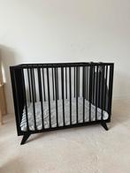 Bopita retro box zwart met jollein boxkleed en speelzak, Ophalen, Zo goed als nieuw, Rechthoekig, In hoogte verstelbaar