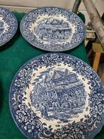 diner borden royal tunder ware blauw, Antiek en Kunst, Antiek | Servies los, Ophalen of Verzenden