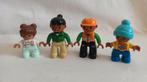 Duplo poppetjes gezin getint met vader, moeder en 2 kinderen, Ophalen of Verzenden, Zo goed als nieuw, Duplo