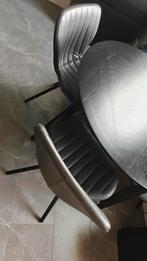 Ikea Lisabo ronde tafel + 4 grijze stoelen, Ophalen