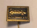 Metalen ALFA ROMEO 6 TZ Automodel Speld (Zwart/Messingkleur), Transport, Ophalen of Verzenden, Speldje of Pin, Zo goed als nieuw