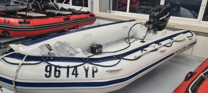 Quicksilver 415 xs rubberboot 30pk max aluminium bodem, Watersport en Boten, Bootonderdelen, Zo goed als nieuw, Overige typen