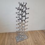 Aluminium wijnrek voor 27 flessen, Huis en Inrichting, Woonaccessoires | Wijnrekken, Gebruikt, Niks, Ophalen of Verzenden, 25 flessen of meer