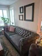 Chesterfield bank met 2 loveseats, Ophalen, Gebruikt, Leer, Landelijk/ barok