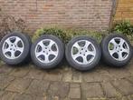 ✅️ 4x100 set lichtmetalen velgen met winterbanden 15 inch, Ophalen, Gebruikt, 15 inch, Banden en Velgen
