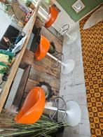 Vintage Jaren 60/70 Barkrukken, Space-age, Huis en Inrichting, Barkrukken, Ophalen, Gebruikt, 60 tot 90 cm, Metaal
